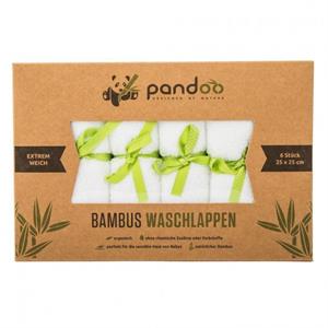 Pandoo - Bambus vaskeklude, 6 stk.