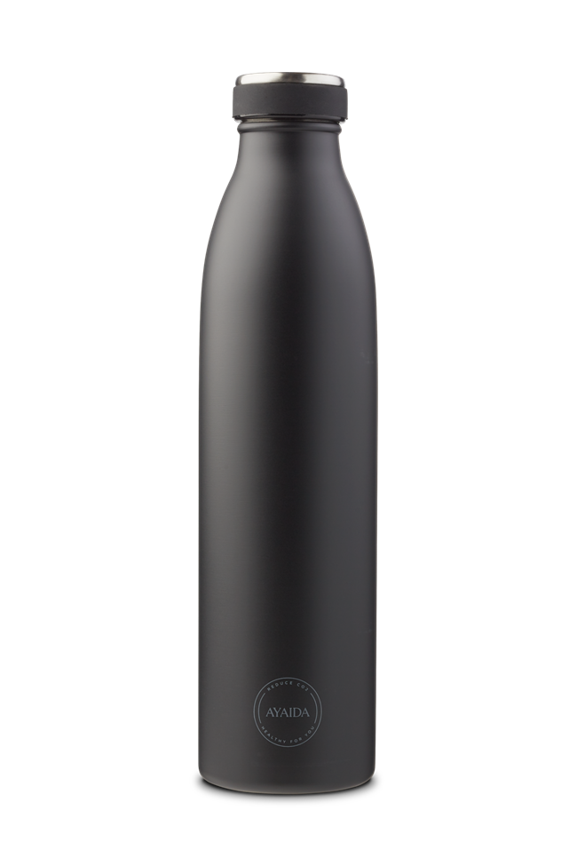 AYA&IDA - Drikkeflaske - Matte Black, 750 ml.