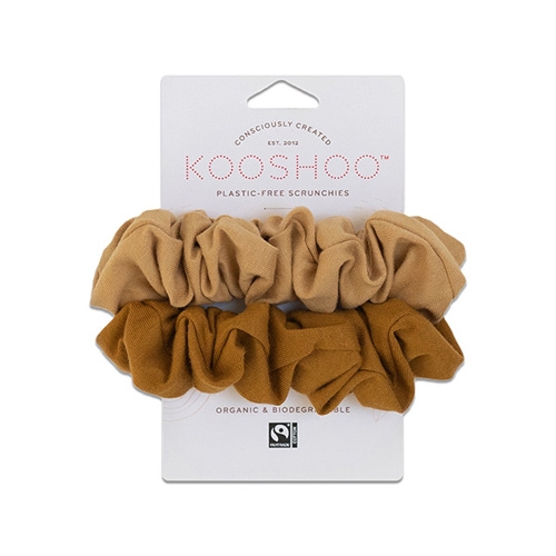 Kooshoo Scrunchies gylden/sand - ØKO & Plastfri