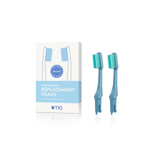 Tio Udskiftelige tandbørstehoveder Blå Medium