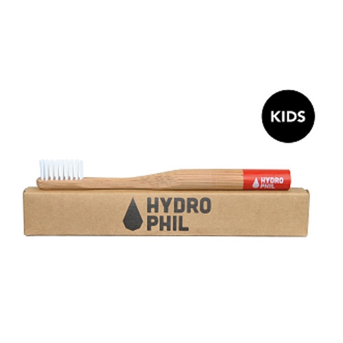 Hydrophil Bambus Tandbørste Kids - rød